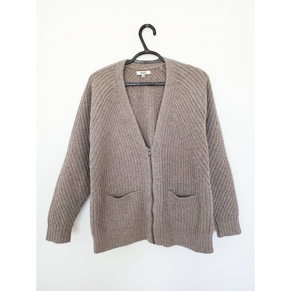 Madewell Sweaters - Madewell merino wool half zip cardigan sweater M